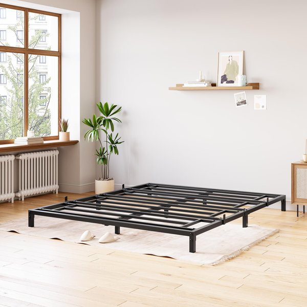Alwyn Home Bed Frame No Box Spring Needed, Heavy Duty Metal Platform ...